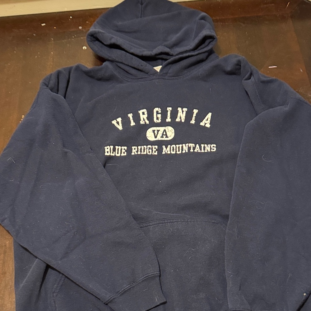 Navy Blue Ridge Mountains Hoodie